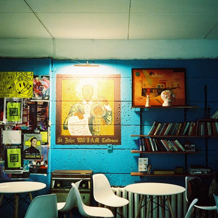 Restaurant interior with private family seating